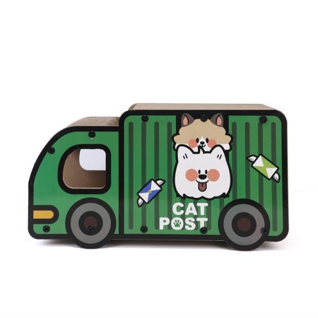Truck-shaped cat scratching board