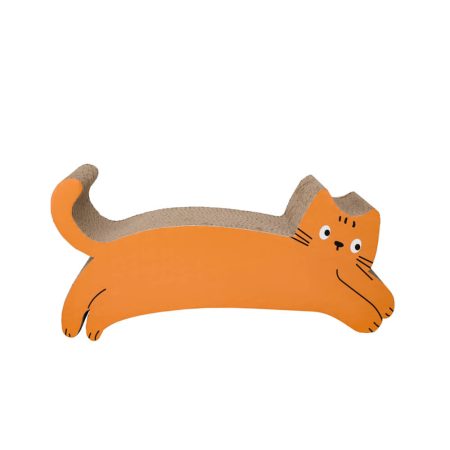 Orange Cat-shaped Scratching Board